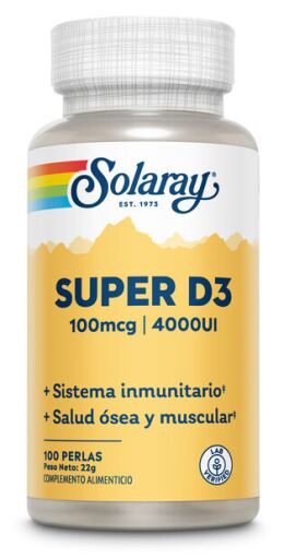 Solaray Super D3 4000 IU 100 Pearls
