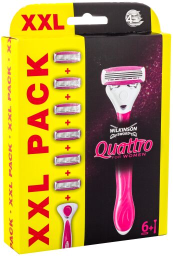 Quattro for Women xxl Shaver+Charger 6 units