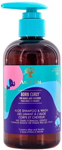 Aloe Born Curly Kids Shampoo and Bath Gel 240 ml