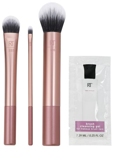 Set of Makeup Brushes and Cleansing Gel 4 units