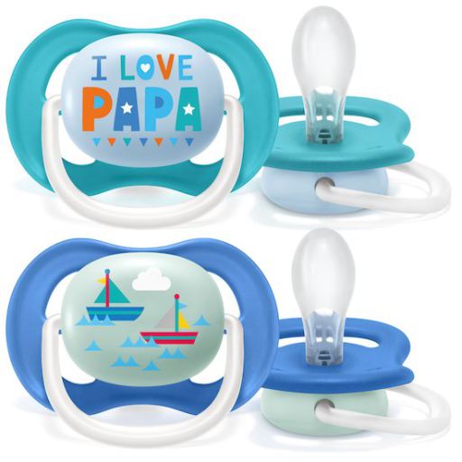 Pacifier Set Ultra Air Collection happy 2 units