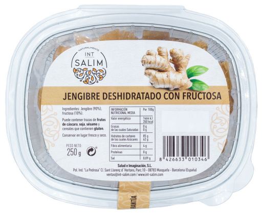INT-SALIM Dehydrated Ginger Sweetened with Fructose 250 gr