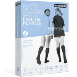 Medium Black Plant Fasciitis Long Sock