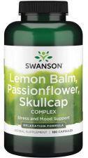Lemon Balm Passionflower Skullcap Complex 180 caps