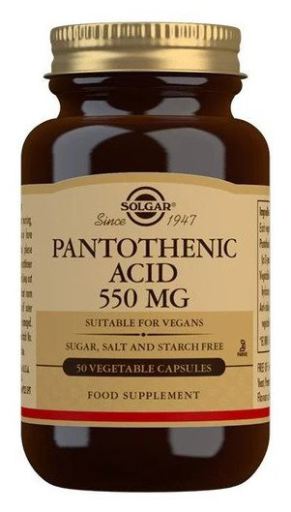Pantothenic Acid 550 mg 50 vcaps