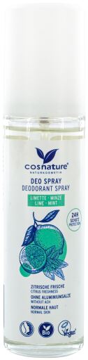 Organic Mint &amp; Lime Deodorant Spray 75 ml