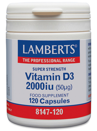 Vitamin D3 2,000 IU 120 Capsules
