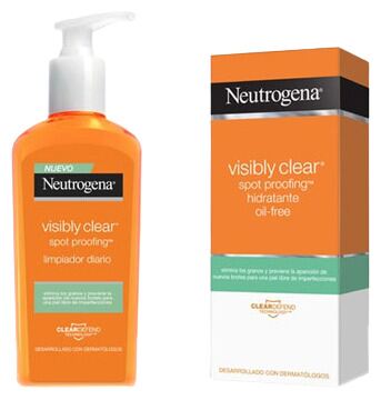 Neutrogena Visibly Clear Proofing Cleanser 200 ml + Oil free Moisturizer 50 ml