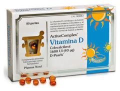 Active Complex Vitamin D 1600UI. 80 Capsules