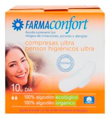 Ultra-thin Cotton Day Pads with Wings, 10 Count