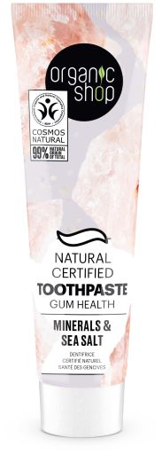 Organic Shop Toothpaste Healthy Gums Minerals and Sea Salt 100 gr