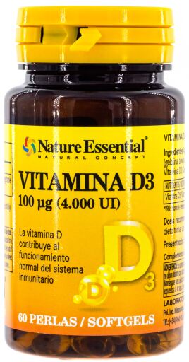 Vitamin D3 100 mcg 4000 IU 60 Pearls