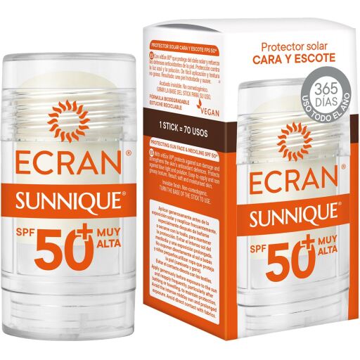 Ecran Sunnique Stick Face and Body Cream SPF 50+ 30 ml