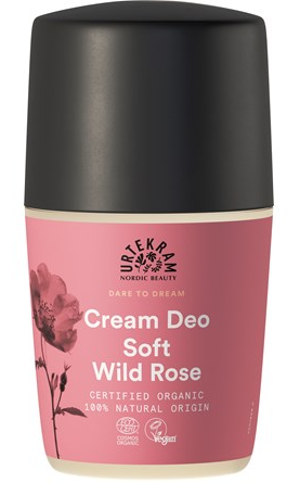 Urtekram Soft Wild Rose Roll-On Cream Deodorant 50 ml