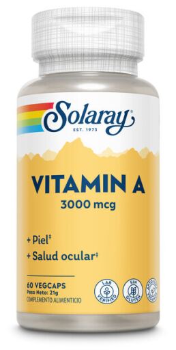 Solaray Vitamin A 10,000 IU 60 Capsules