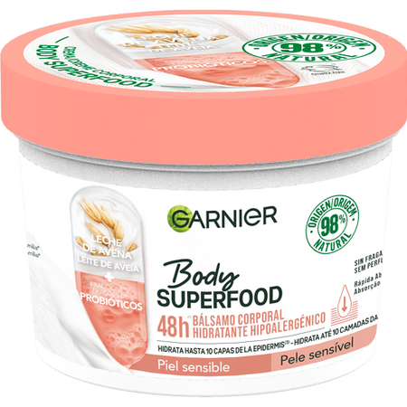 Body Superfood Hypoallergenic Moisturizing Body Cream 48H 380 ml