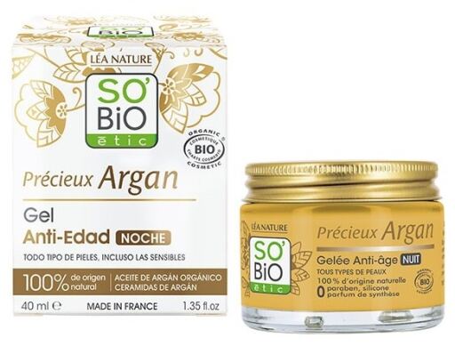 Organic Argan Anti-Aging Night Gel 40 ml