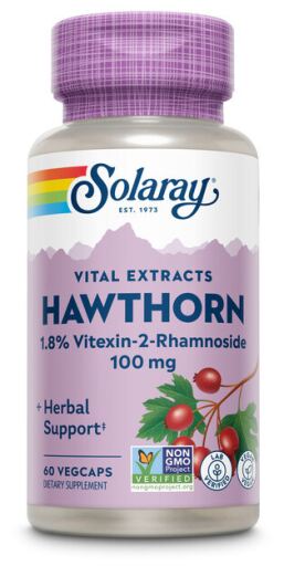 Solaray Hawthorn Extract 100 mg 60 Capsules