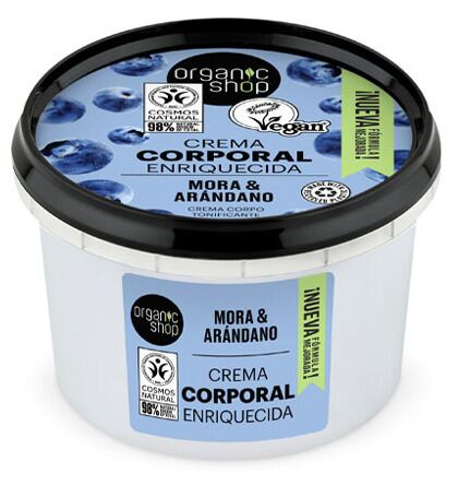 Organic Shop Blueberry and Blackberry Enriched Body Cream 250 ml