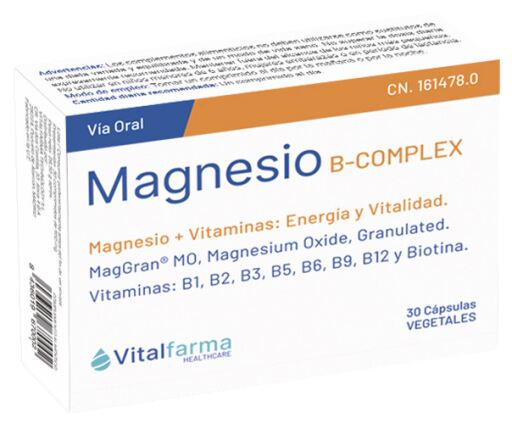 Vitalfarma Magnesium B-Complex 30 Capsules