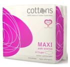 Maxi Night Compress W/Wings 100% Cotton 10 Units Maxi Night Compress W/Wings 100% Cotton 10 Units