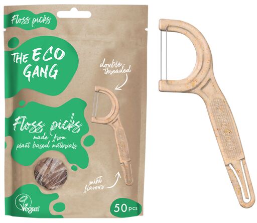 The Eco Gang Floss Pick Mint 50 Units