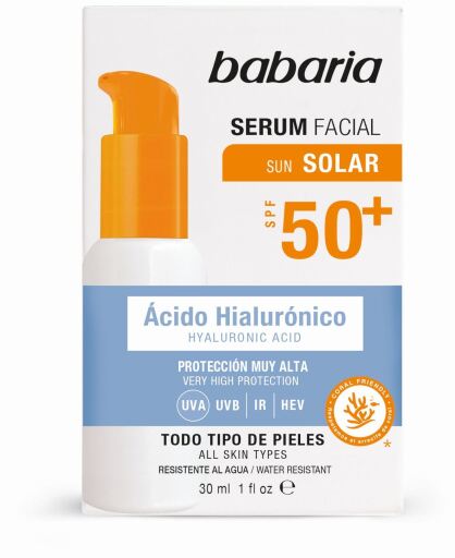 Babaria Sun Solar Hyaluronic Acid Facial Serum SPF50+ 30 ml