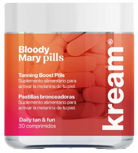 Kream Bloody Mary Pills Tanning Pills 30 Units