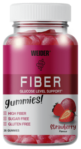 Weider Gummiy Fiber Strawberry 60 Gummies