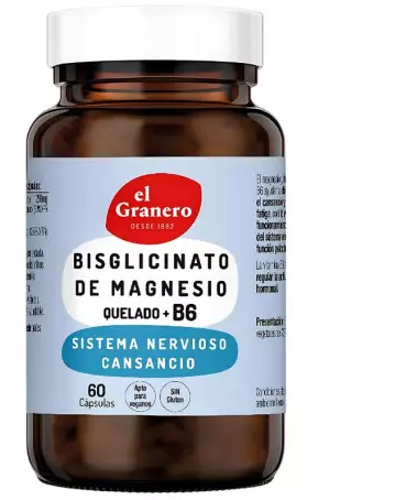El Granero Integral Magnesium Bisglycinate with B6 60 Capsules
