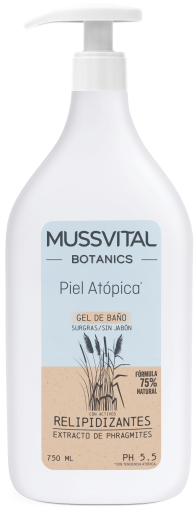 Mussvital Botanics Bath Gel for Atopic Skin 750 ml