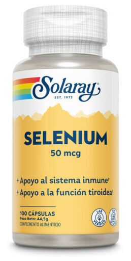 Solaray Selenium 50 Mcg 100 Capsules