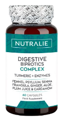 Nutralie Digestive Probiotic Complex+ Curcuma 60 Capsules