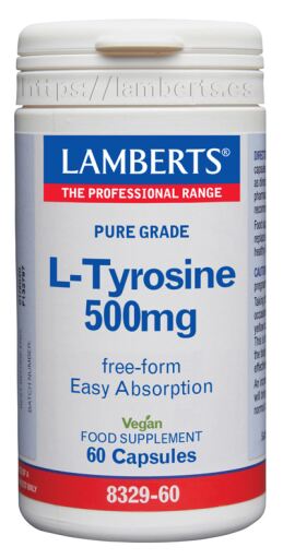 L-Tyrosine 500 Mg 60 Capsules