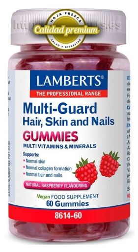 Multi Guard Hair Skin Nails 60 Gummies Strawberry