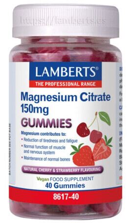 Magnesium Citrate 40 Gummies Cherry Strawberry