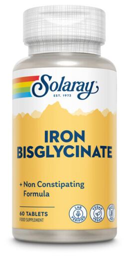 Solaray Iron Bisglycinate 60 Tablets