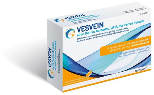 Vesvein Tired Legs Relief 30 Double Layer Tablets