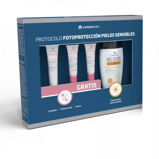 Heliocare 360 Photoprotection for Sensitive Skin, 4-Piece Case