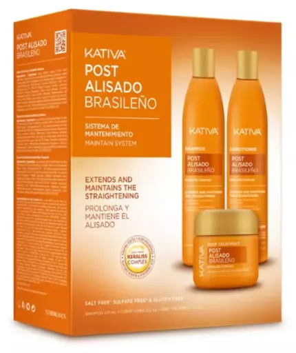 Kativa Professional Post Brazilian Straightening Pack 3 Pieces