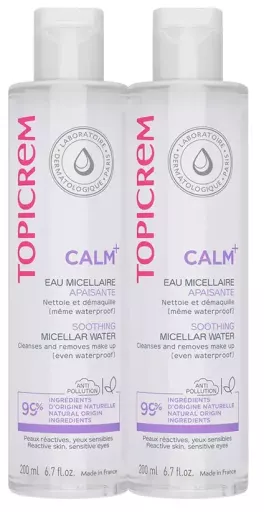 Topicrem Calm+ Soothing Micellar Water Pack 2 x 200 ml