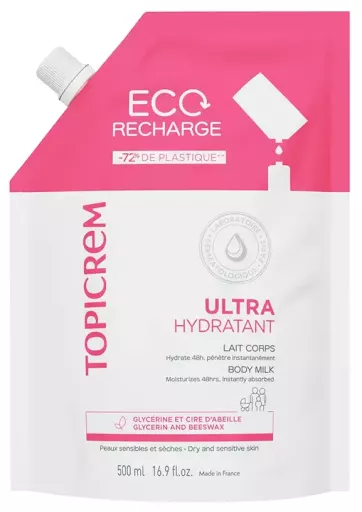 Topicrem Uh Ultra Moisturizing Body Milk Refill 500 ml