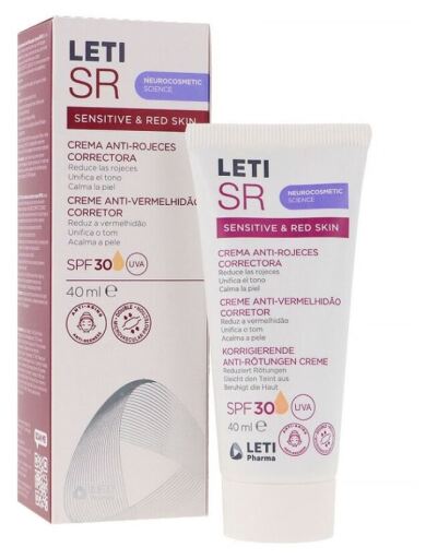 Leti Sr Antiredness Corrective Cream SPF 30 40 ml