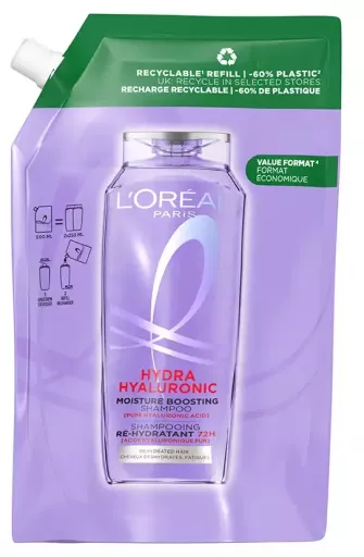 L'Or&eacute;al Paris Elvive Hydra Hyaluronic Shampoo 72H Hydration Refill 500ml
