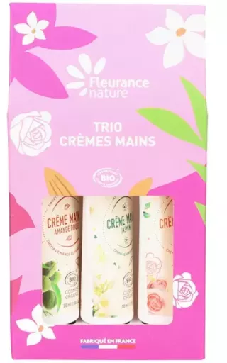 Trio Cr&egrave;mes Mains Almandra, Rosa y Jasmin 3 Piezas