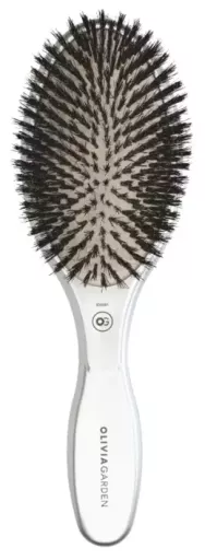 Expert Care Oval Boar&amp;Nylon Bristles Silver Brush