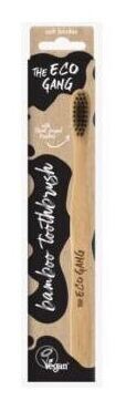 The Eco Gang Adult Toothbrush Medium Black 1 Unit