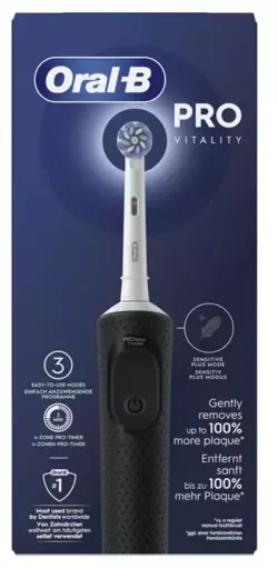 Vitality Pro Black Electric Toothbrush